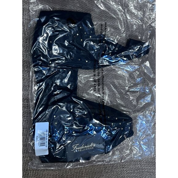 Fredericks of Hollywood NWT Rozlyn Black Mesh Studded Bra Sz 32F Womens Sexy She - Picture 13 of 14